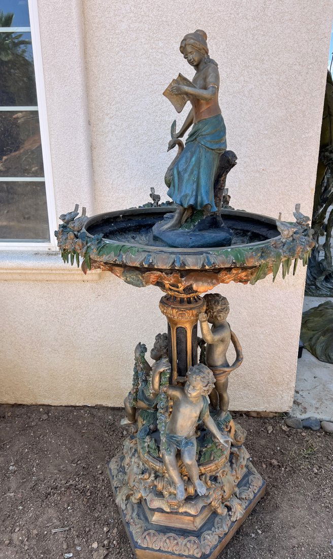 Cherubs Bronze Fountain Sculpture (1 of 5)