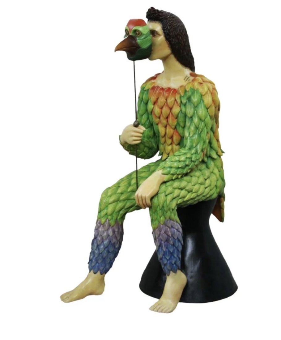 Monumental Bird Man Sculpture by Sergio Bustamante (1 of 5)