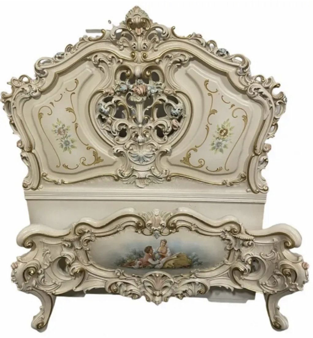 Italian Rococo Hand Painted Rome and Juliet Bed (1 of 3)