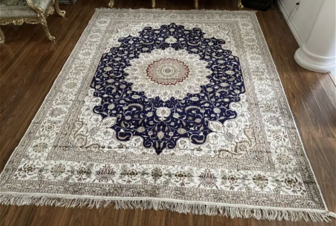 Large Oriental Silk Rug (1 of 3)