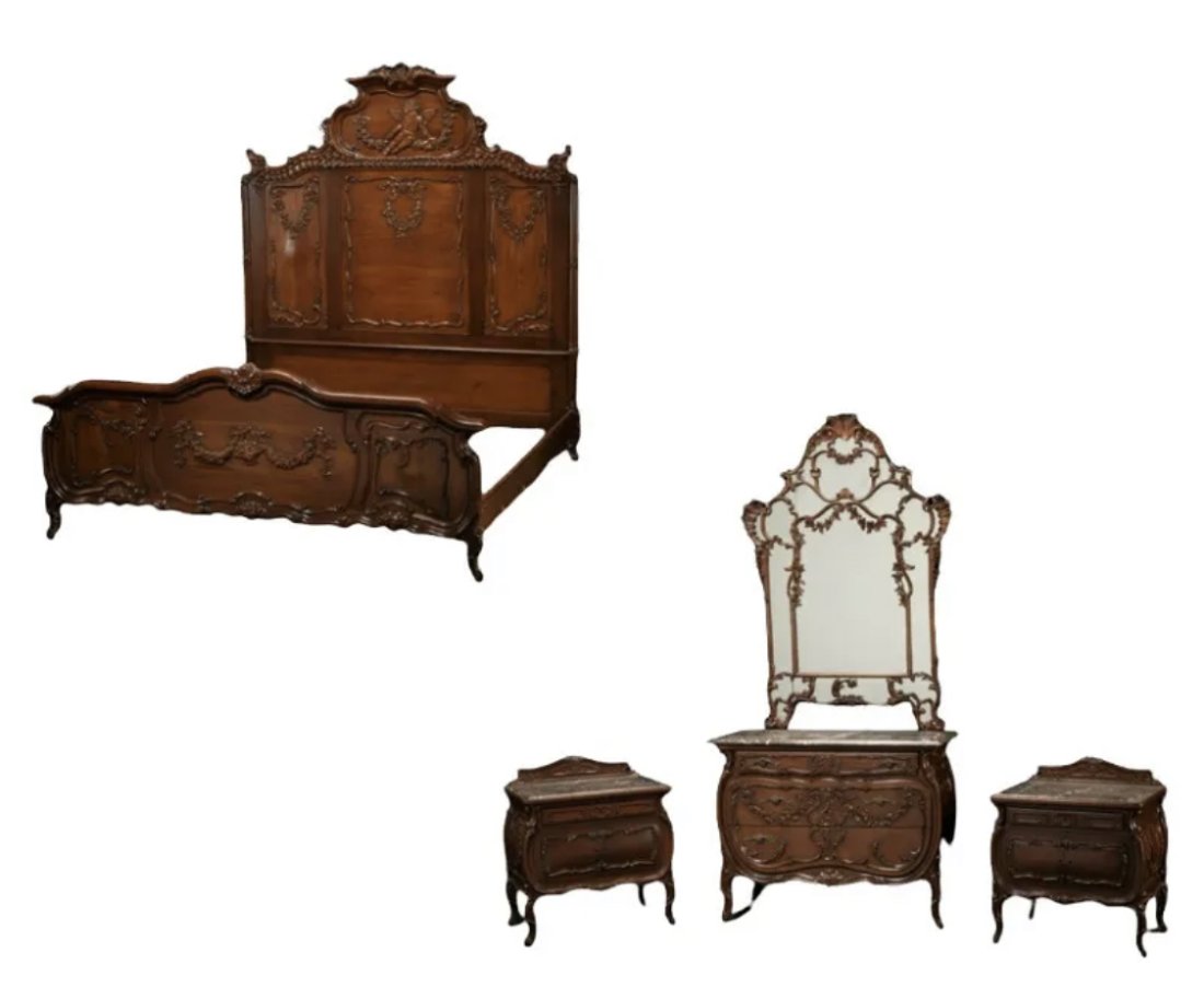 19th Century French Cherub Bedroom Set (1 of 4)