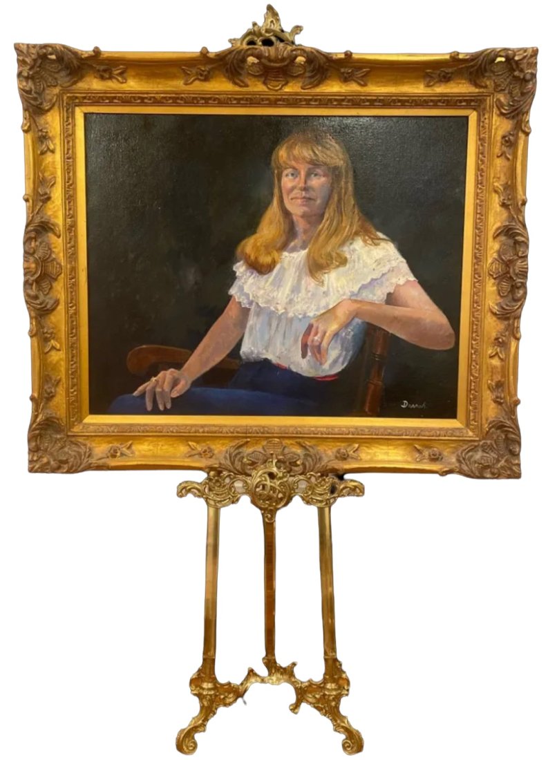 Woman Portrait Oil on Canvas Painting by Tom Darrah (1 of 5)