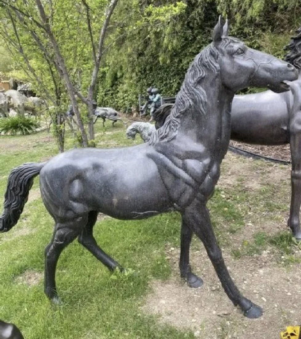 Life Size Bronze Horse Sculpture (1 of 3)