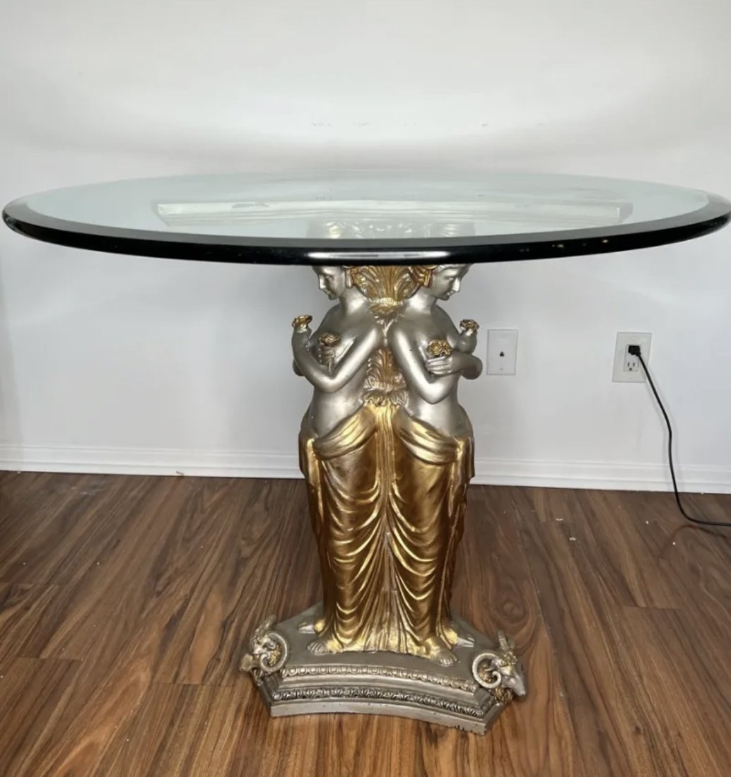 Goddesses Bronze Sculptural Center Table (1 of 3)