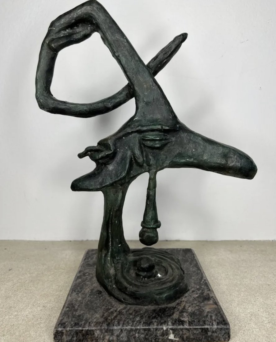 Large Modern Bronze Sculpture After Salvador Dali (1 of 4)