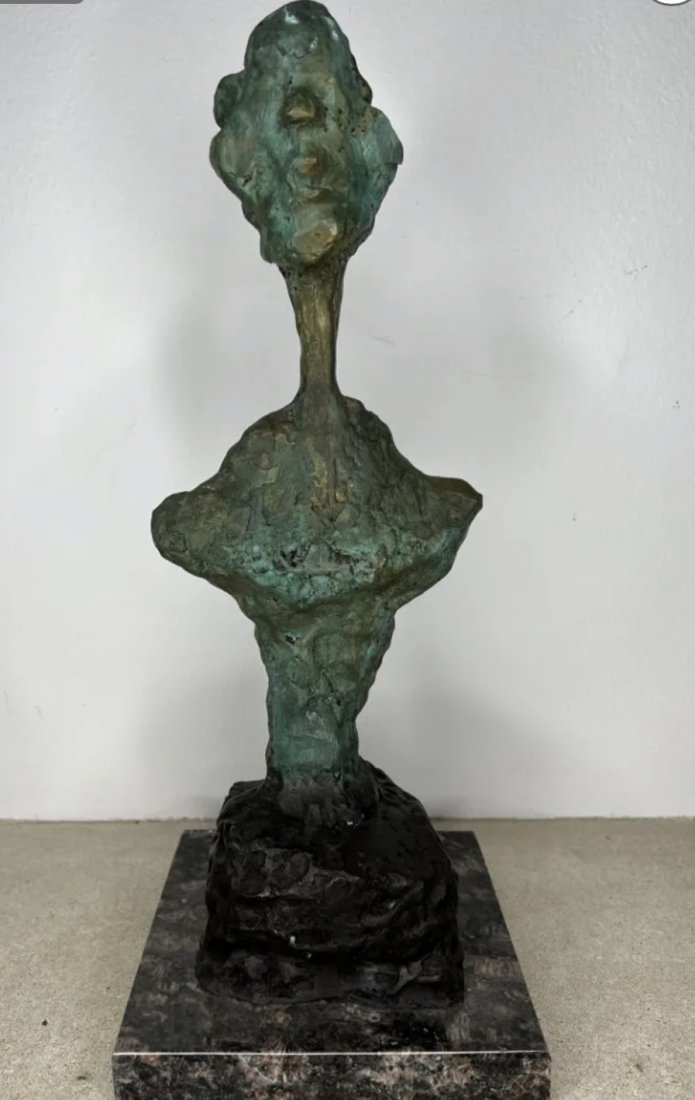 Large Abstract Bronze Sculpture -After A. Giacometti (1 of 4)