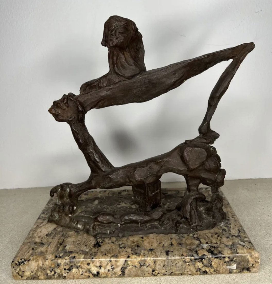 Large Modern Bronze Sculpture After Salvador Dali (1 of 4)