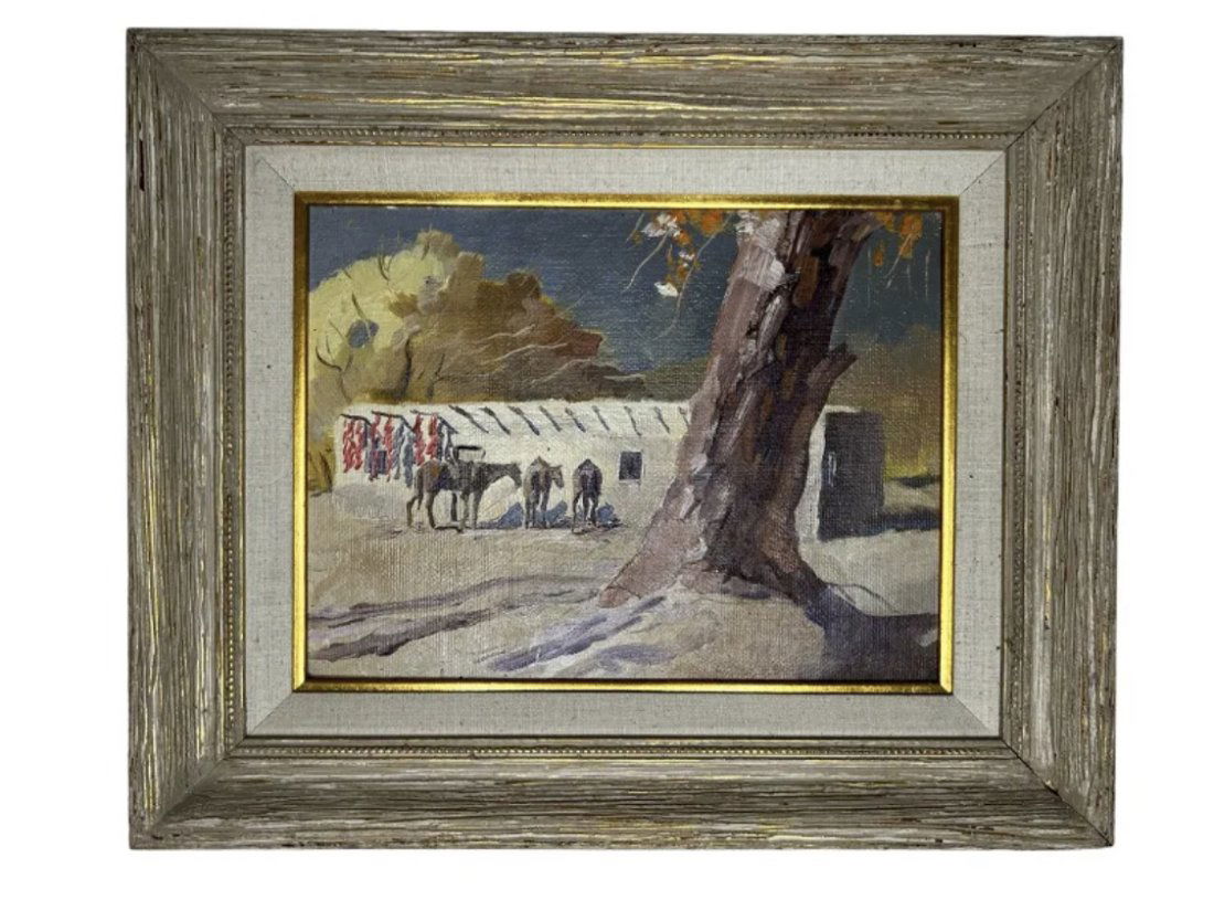 Adobe House Oil On Canvas (1 of 2)