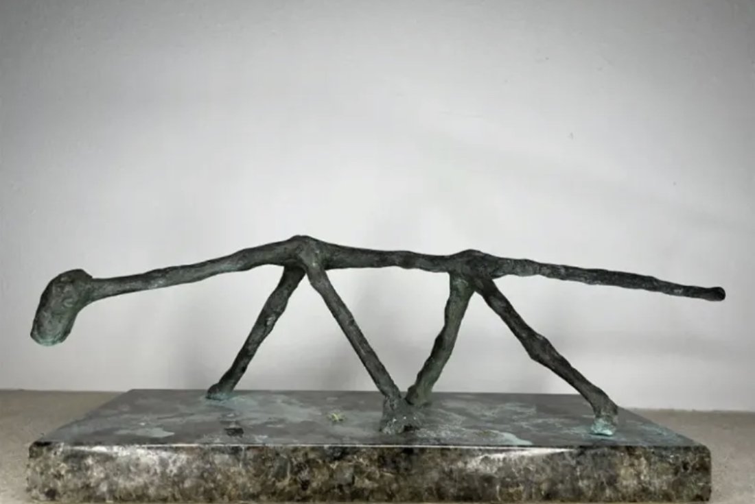 Large Limited Modern Bronze Sculpture After A. Giacometti (1 of 3)