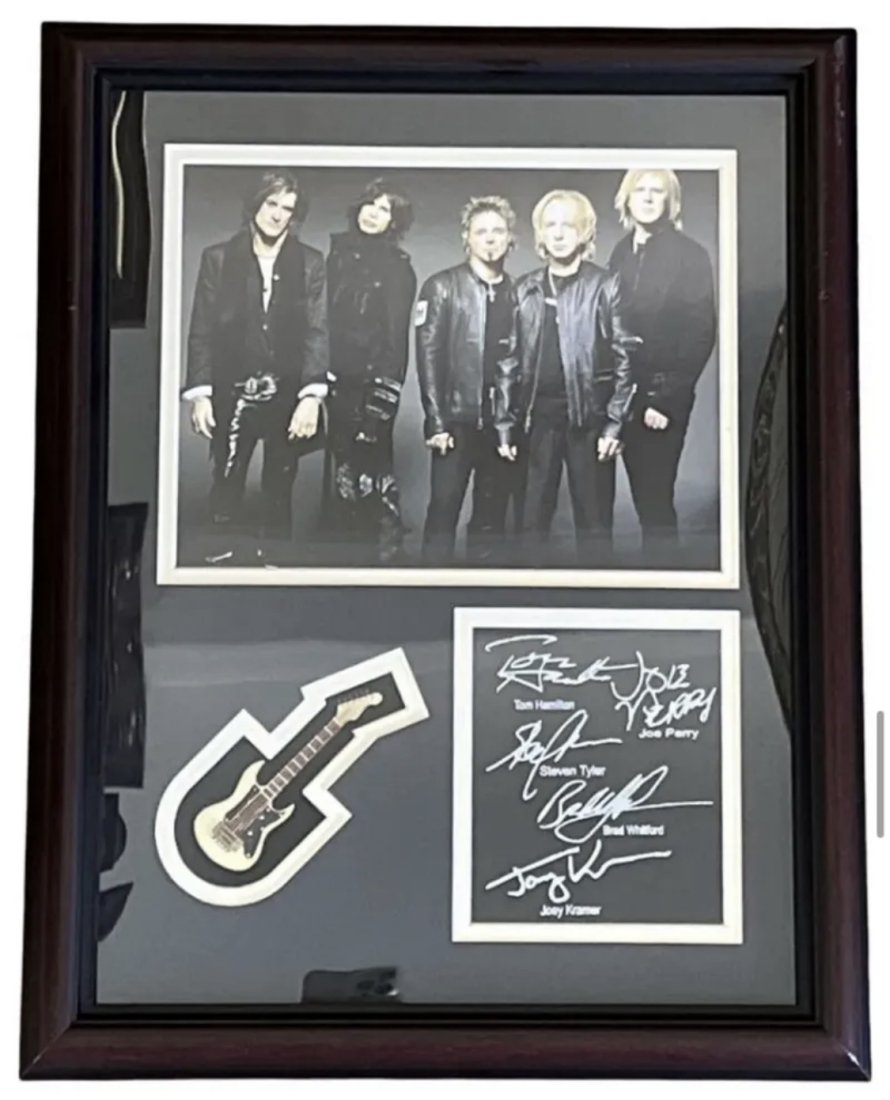 Aerosmith Band Memorabilia Framed (1 of 1)