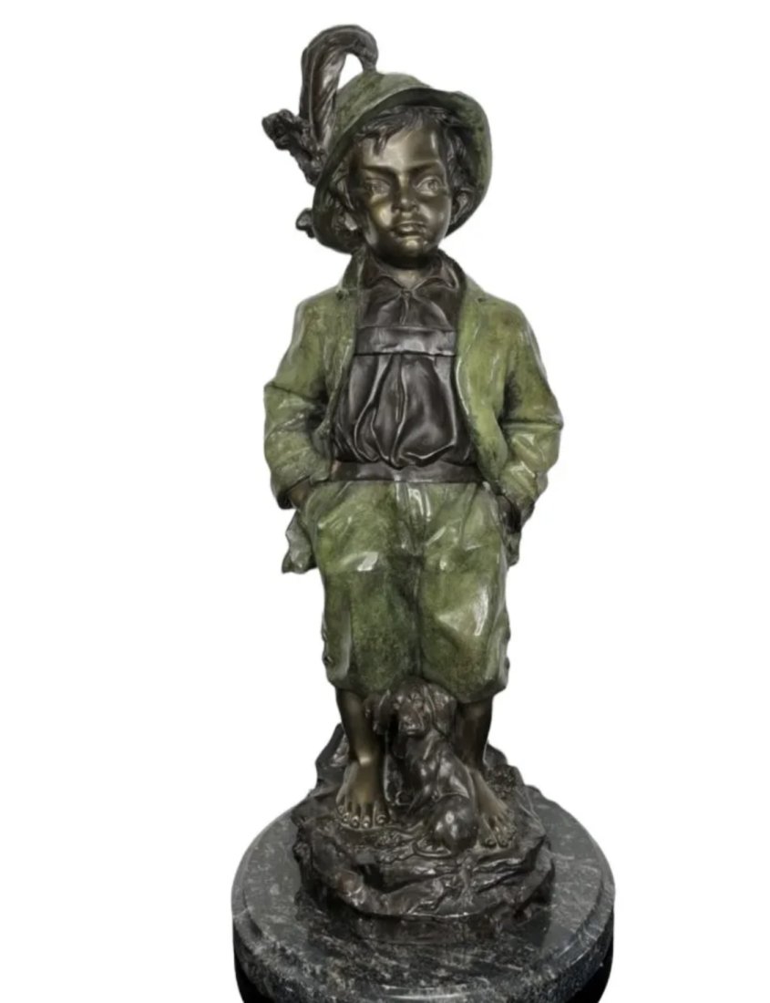 Alpine Boy Bronze Sculpture (1 of 5)