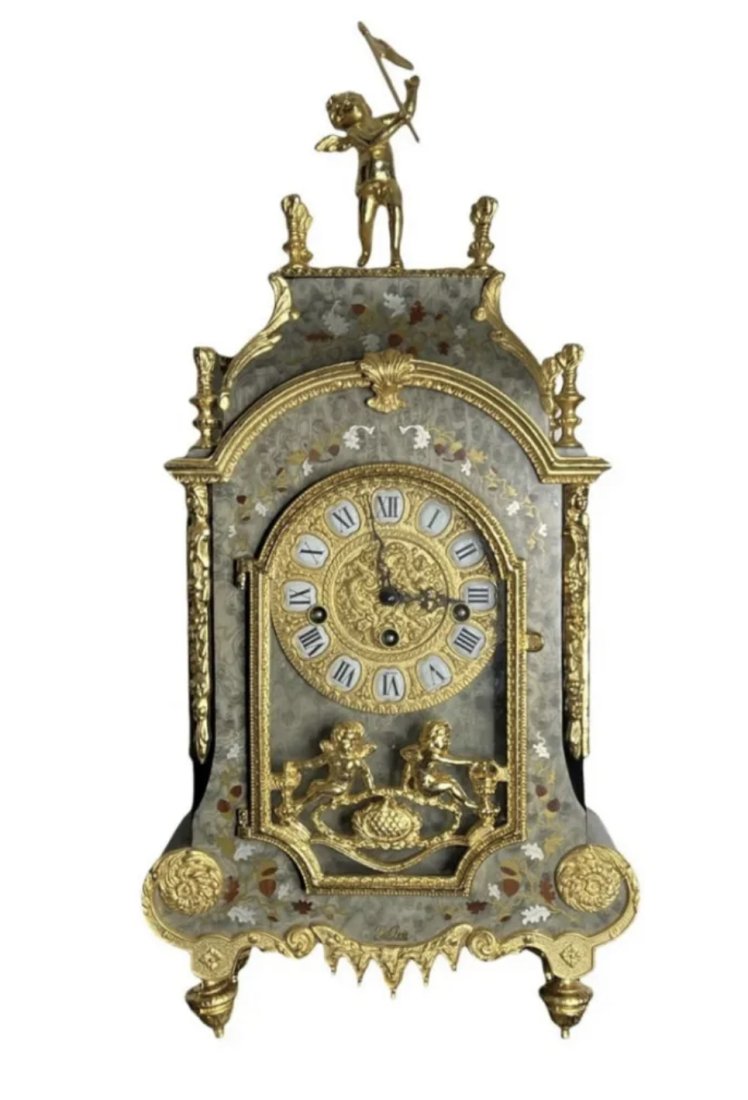 Italian Le Ore Brass Clock (1 of 5)