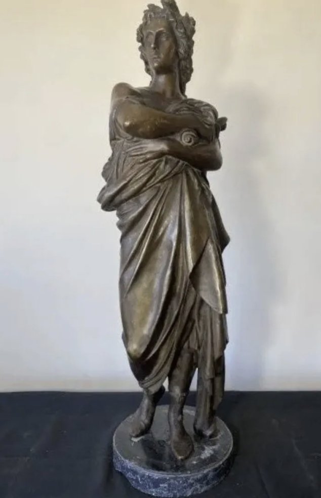 Large Bronze Statue of a Roman Scholar (1 of 3)