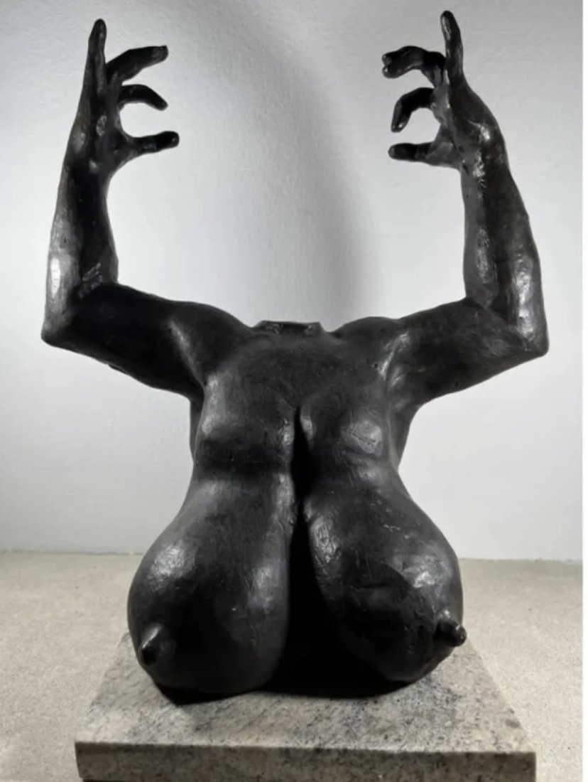 Large Modern Abstract Bronze Sculpture After Gaston Lachaise (1 of 5)