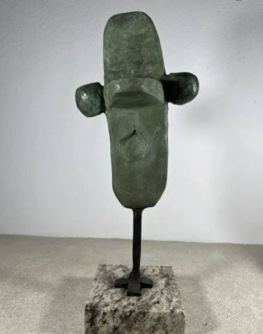 Limited Abstract Bronze Sculpture After Joan Miro (1 of 3)