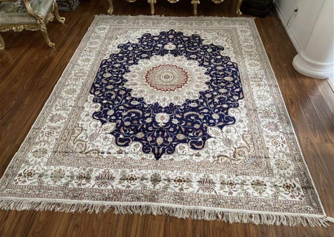 Large Oriental Silk Rug (1 of 3)