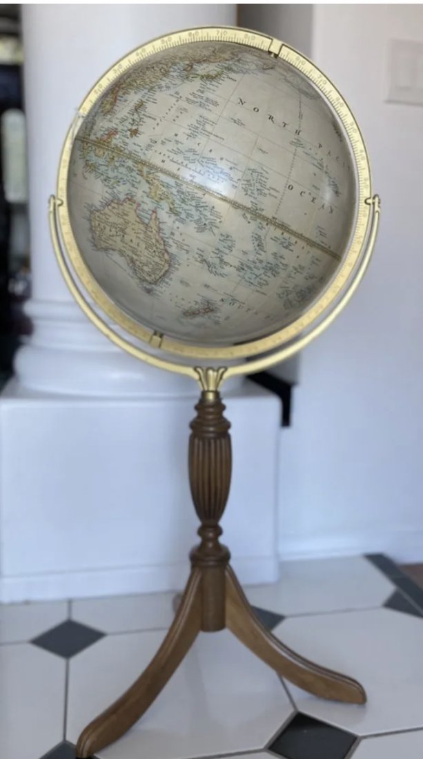 Vintage Standing Library Globe (1 of 3)