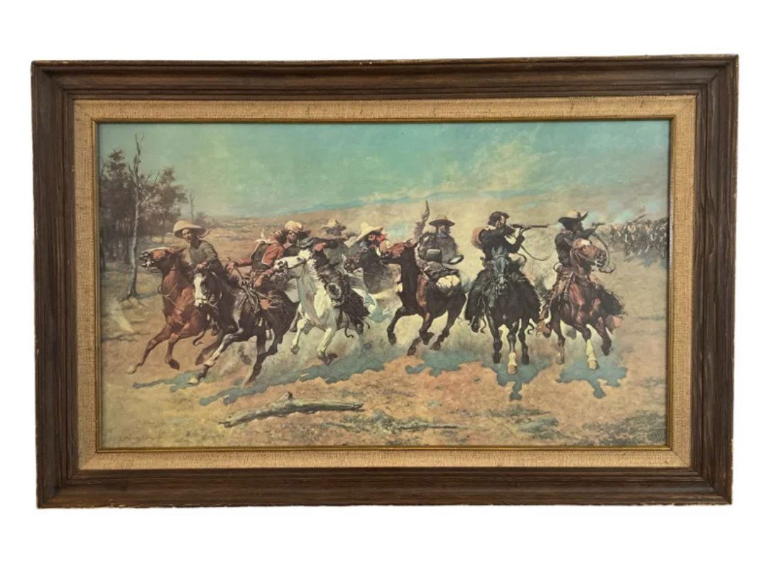 Limite Edition - Frederic S. Remington - Picture Frame Print on Canvas (1 of 4)