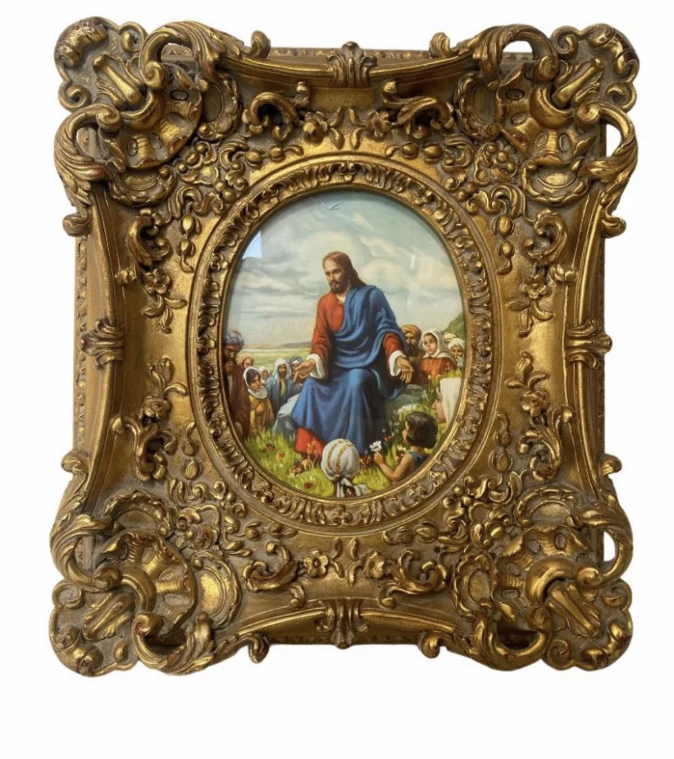 Jesus Teaching Picture Frame (1 of 2)