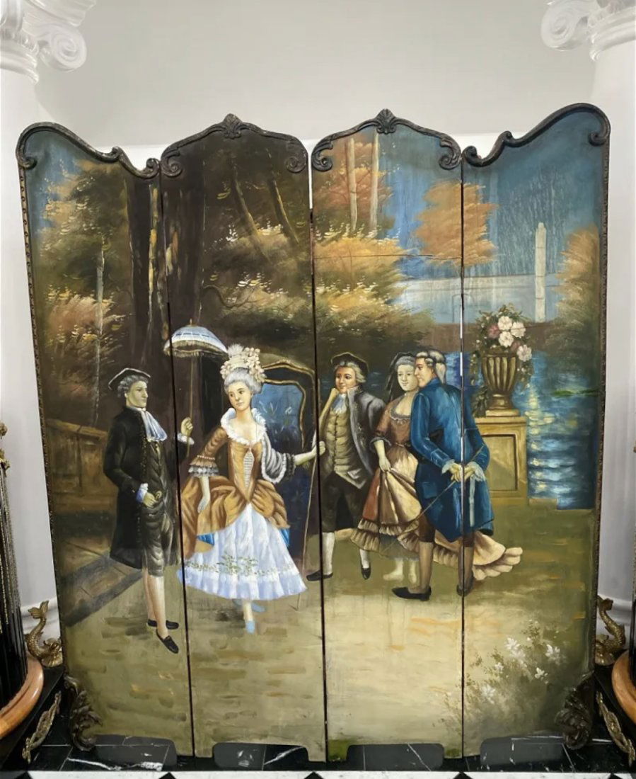 Double sided Antique Hand-Painter Divider (1 of 6)