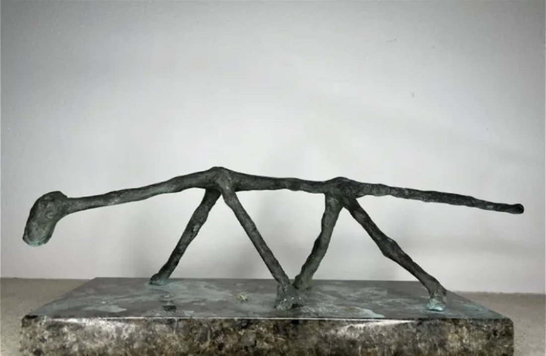 Large Limited Modern Bronze Sculpture After A. Giacometti (1 of 1)