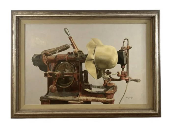 1981 Sewing Machine Oil on Panel by Walt Johnston (0121) on Feb 05
