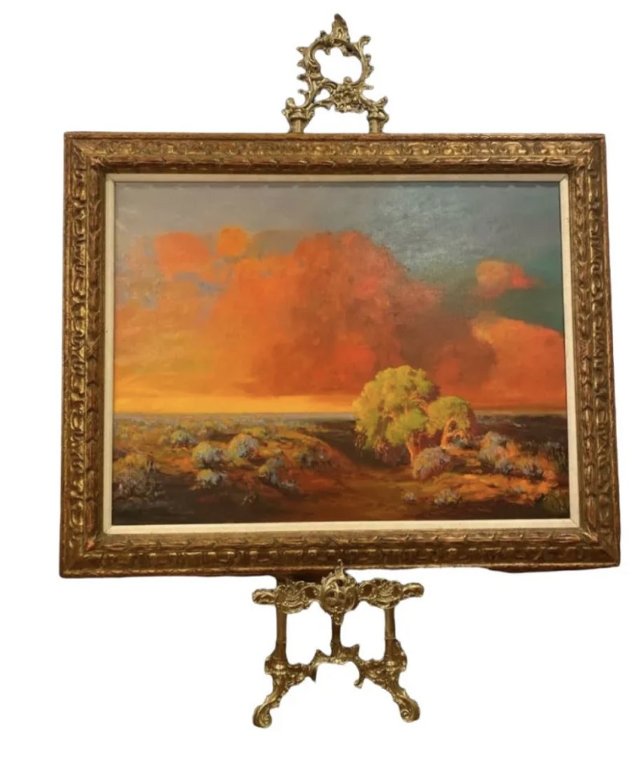 Sunset Landscape Hand Oil on Canvas Painting by Rod Goeber (1 of 3)
