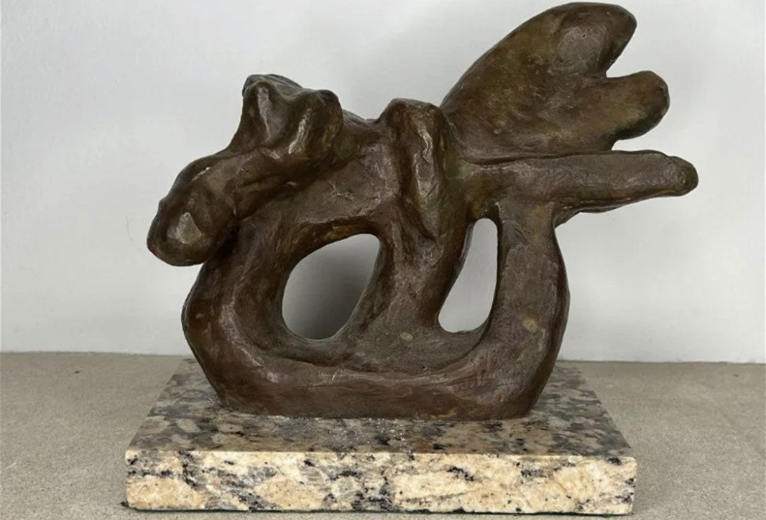 Abstracts Bronze Sculpture After JACQUES LIPCHITZ: Limited 4/9 - Measurements: 12 in L x 9 in H x 5 in W