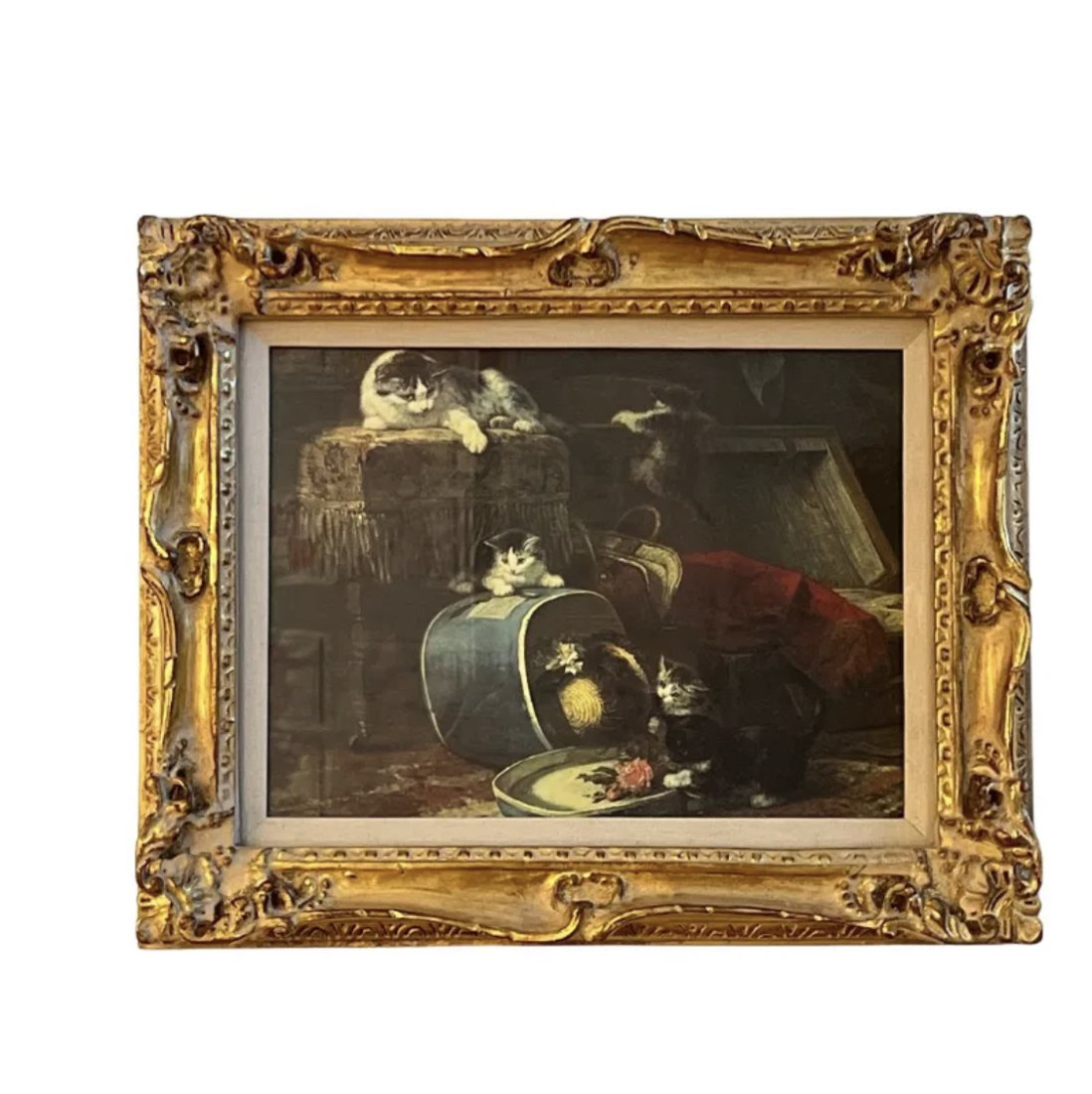 Kittens Mischief with a New Hat' Giclee Print - Henriette Ronner-Knip (1 of 2)