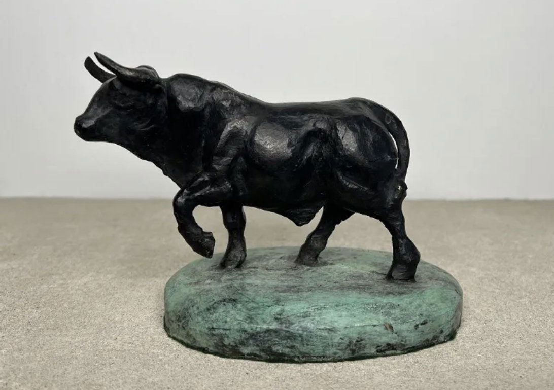 Bronze Bull Sculpture After Humberto Peraza (1 of 2)