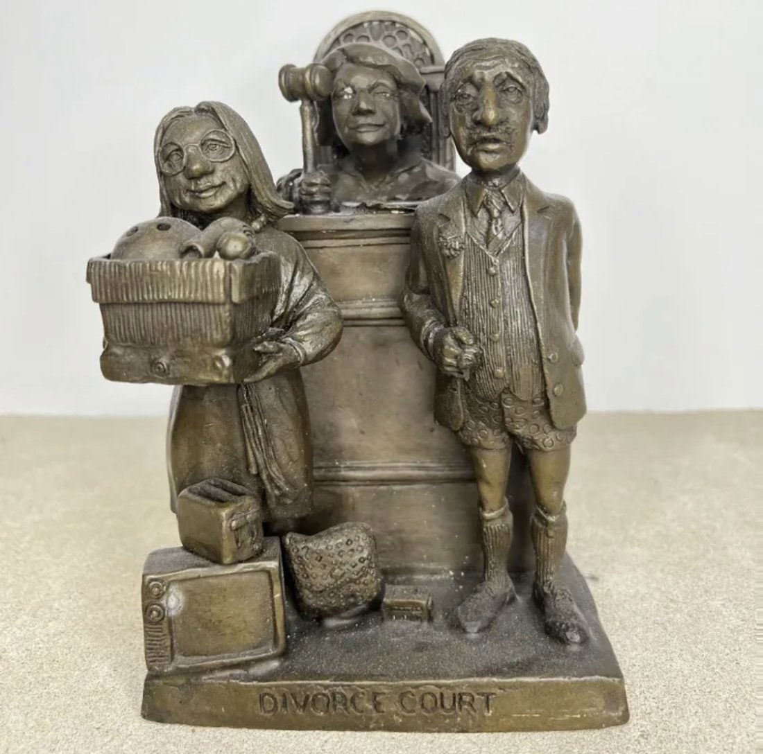 Limited Bronze Divorce Court Sculpture- Charles Bragg (1 of 5)