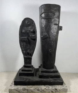 Limited Abstract Bronze After Alberto Giacometti: Aprox Measuremen: 20 in H