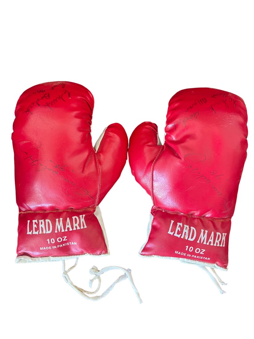 1998 Oscar De la Hoya Athograph Boxing Gloves (1 of 4)