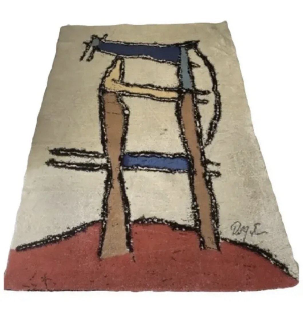 20TH CENTURY -SWEDISH ROBERT JACOBSEN EGE RUG: 6ft x 9ft - A beautifully artistic vintage Swedish Robert Jacobsen Ege rug, Country of Origin / Rug Type: Vintage Ege Rug, Circa Date: Mid ÃƒÆ’Ã‚Â¢€ÃƒÂ¢€Ã…â€œ 20th Centu