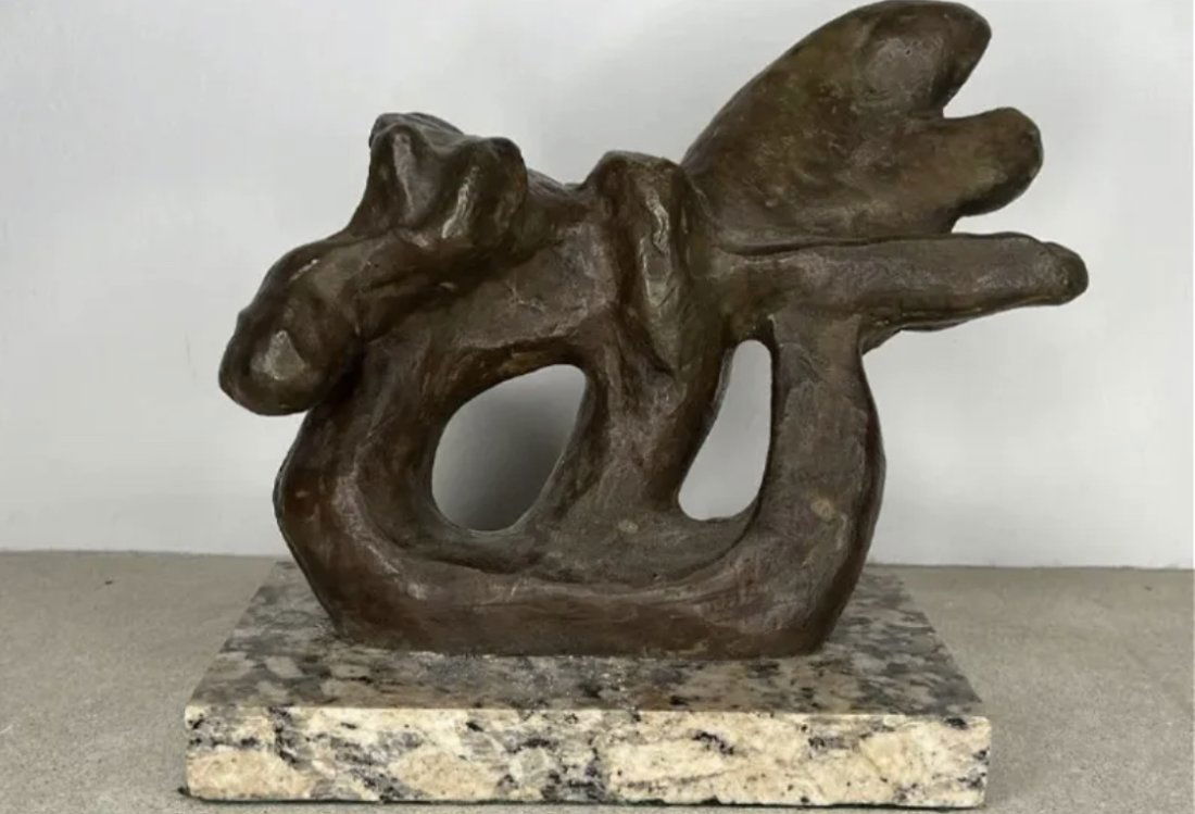 Abstracts Bronze Sculpture -JACQUES LIPCHITZ: Limited 4/9 - Measurements: 12 in L x 9 in H x 5 in W
