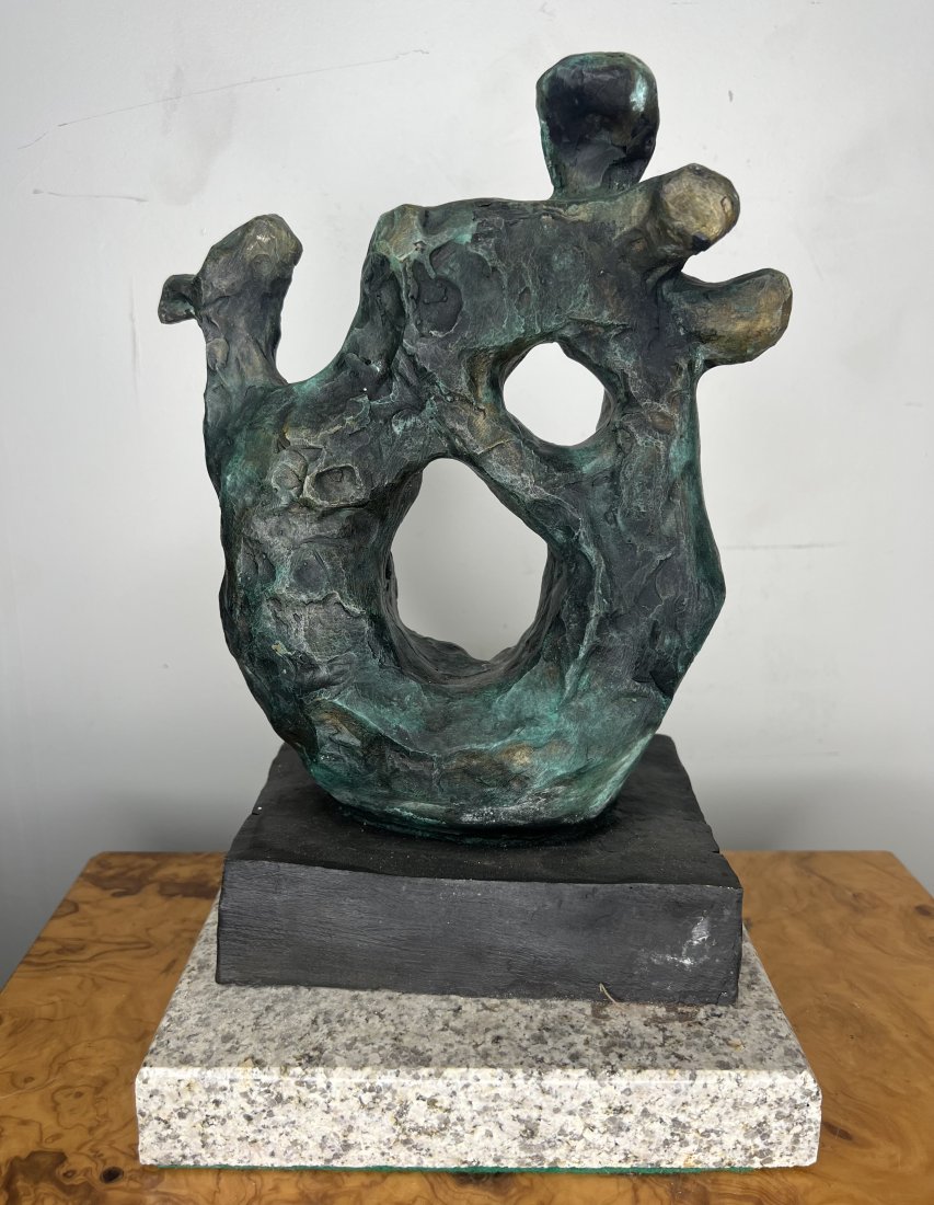 Jacques Lipchitz Large Abstract Bronze Sculpture: Measurements: 13 in H x 8 x 7 in