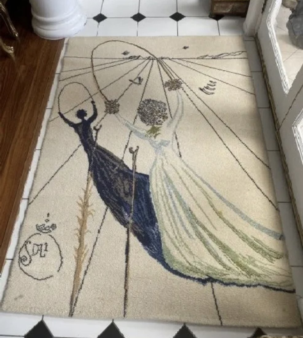 1977 Salvador Dali Rug - Alice in Wonderland (1 of 7)