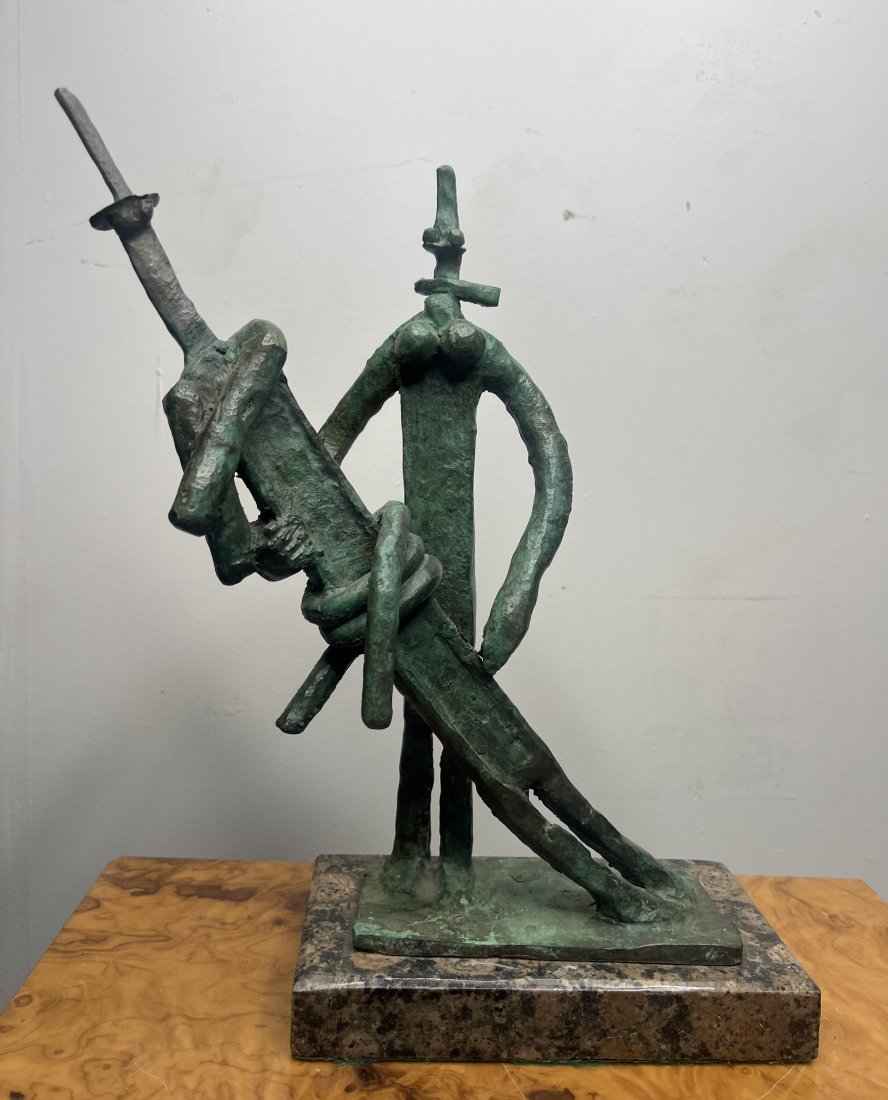 Jacques Lipchitz Bronze Sculpture: Measurements: 12 x 11 in x 4 in