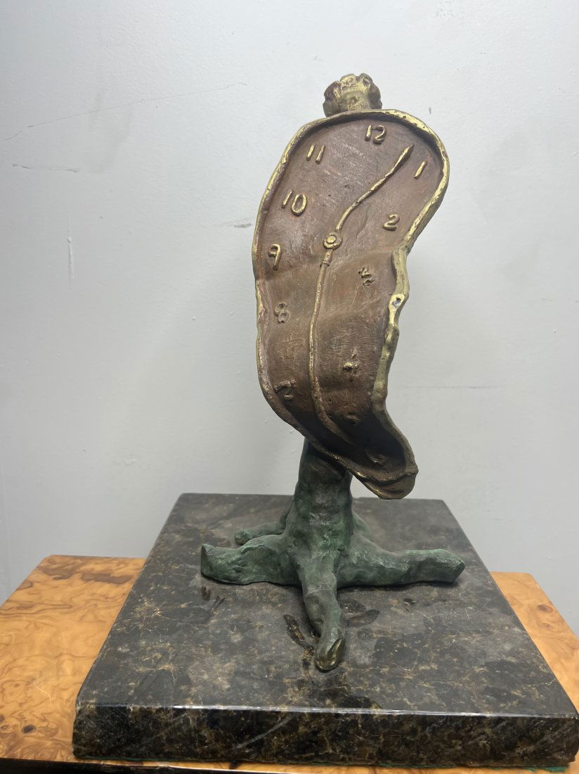 Salvador Dali Large Bronze Clock Sculpture (1 of 5)