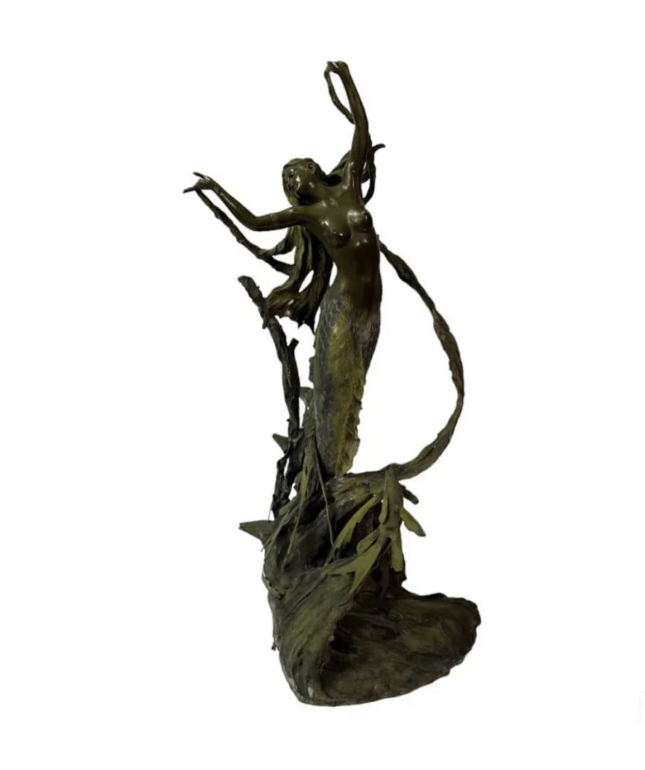 Life Size Bronze Mermaid Sculpture Fountain  by Jim Davidson (1 of 6)