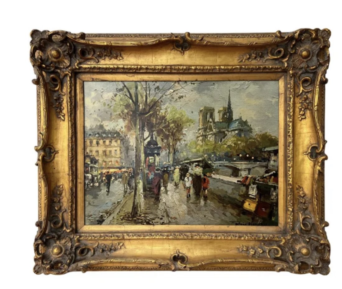 Antoine Blanchard - 50 Notre Dame Street: Measurements: 34 x 28
