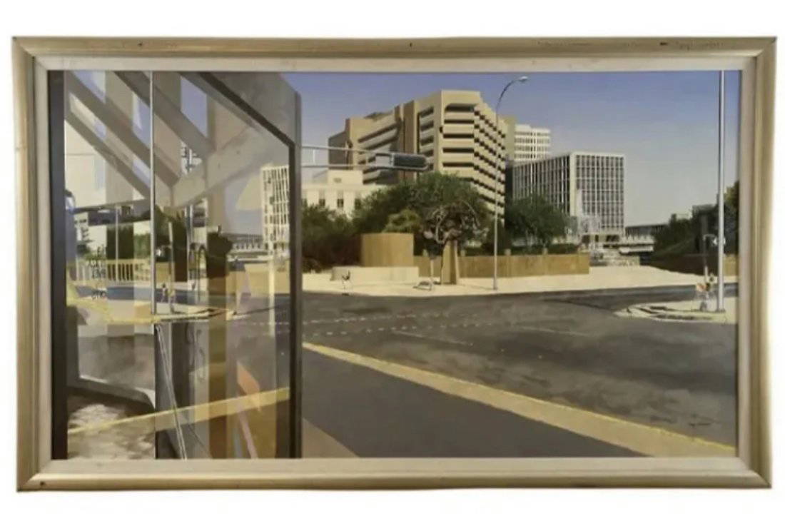 Authentic Oil Painting By Walt Johnston - Albuquerque City Hall Auction