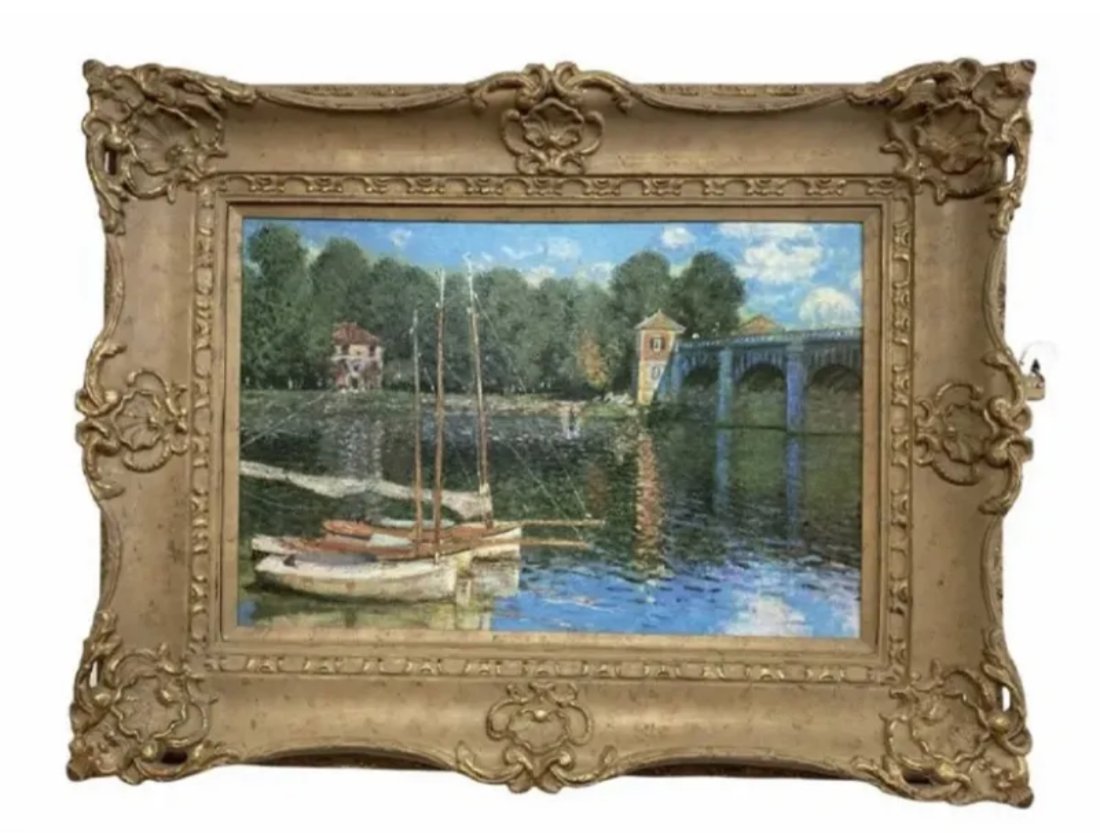 Large Lake Lithography on Panel: Measurements: 50 in L x 40 in H
