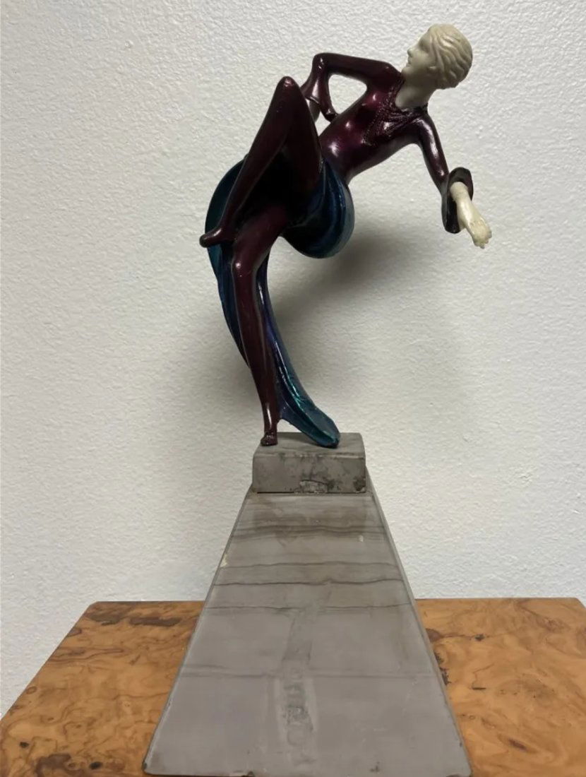 Art Deco Dancer Bronze Sculpture (1 of 2)