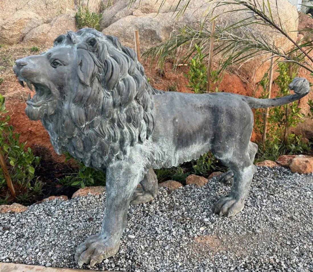 Life Size Bronze Lion Sculpture (1 of 3)