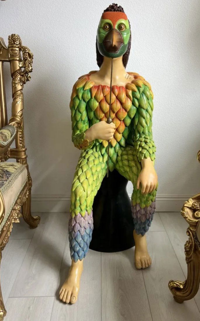 Life Size Bird Man Sculpture by Sergio Bustamante (1 of 5)