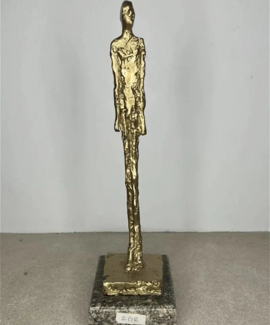 Limited Abstract Bronze Sculpture: Limited 14/30 - Measurements: 15 in H x 5 x 4