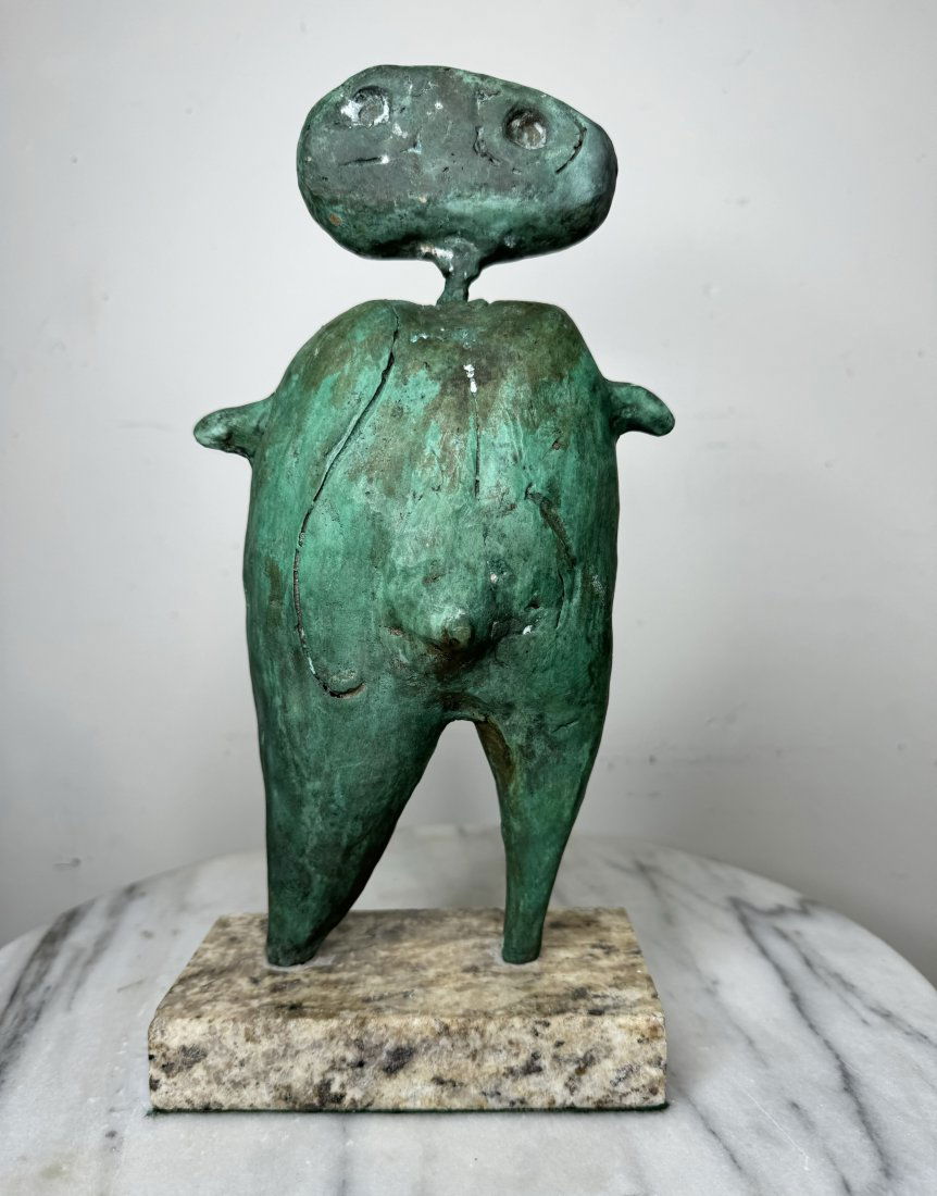 J. Miro  Modern Bronze Sculpture (1 of 3)