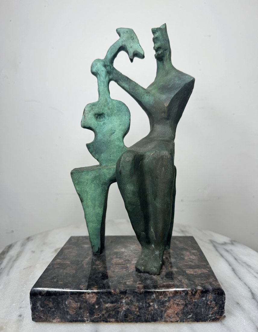 Henry Moore Abstract Bronze Sculpture (1 of 3)
