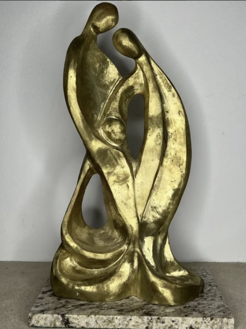 Large Bronze Sculpture - Family Magnificent JACQUES LIPCHITZ: Limited 5/9 - Measurements: 20 in H x12 in L x 8 in